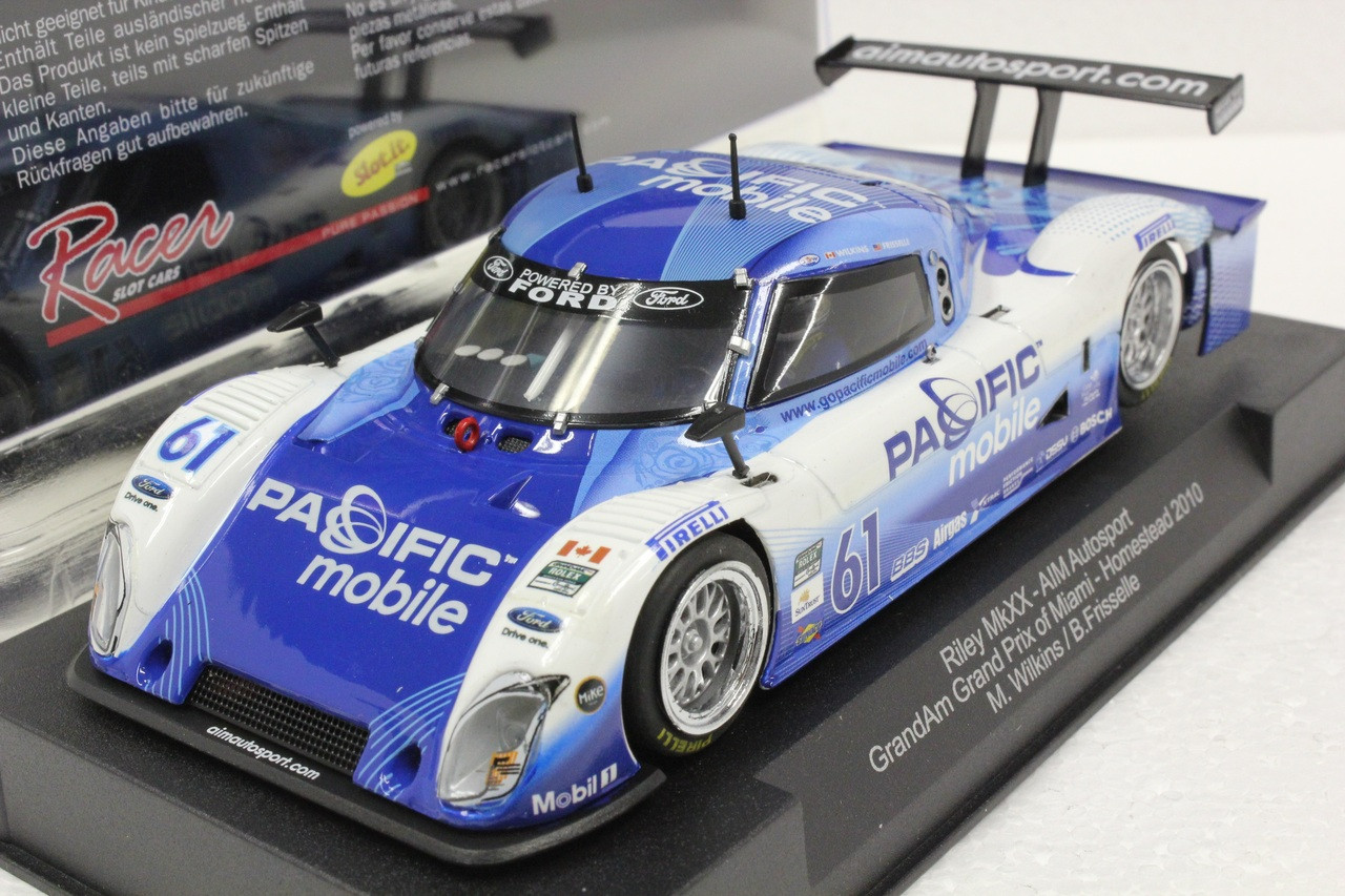 SW10 Racer Sideways Riley MkXX Daytona Prototype Aim Autosport GrandAm  Grand Prix of Miami Homestead 2010 #61 M. Wilkins/B. Frisselle 1:32 Slot Car