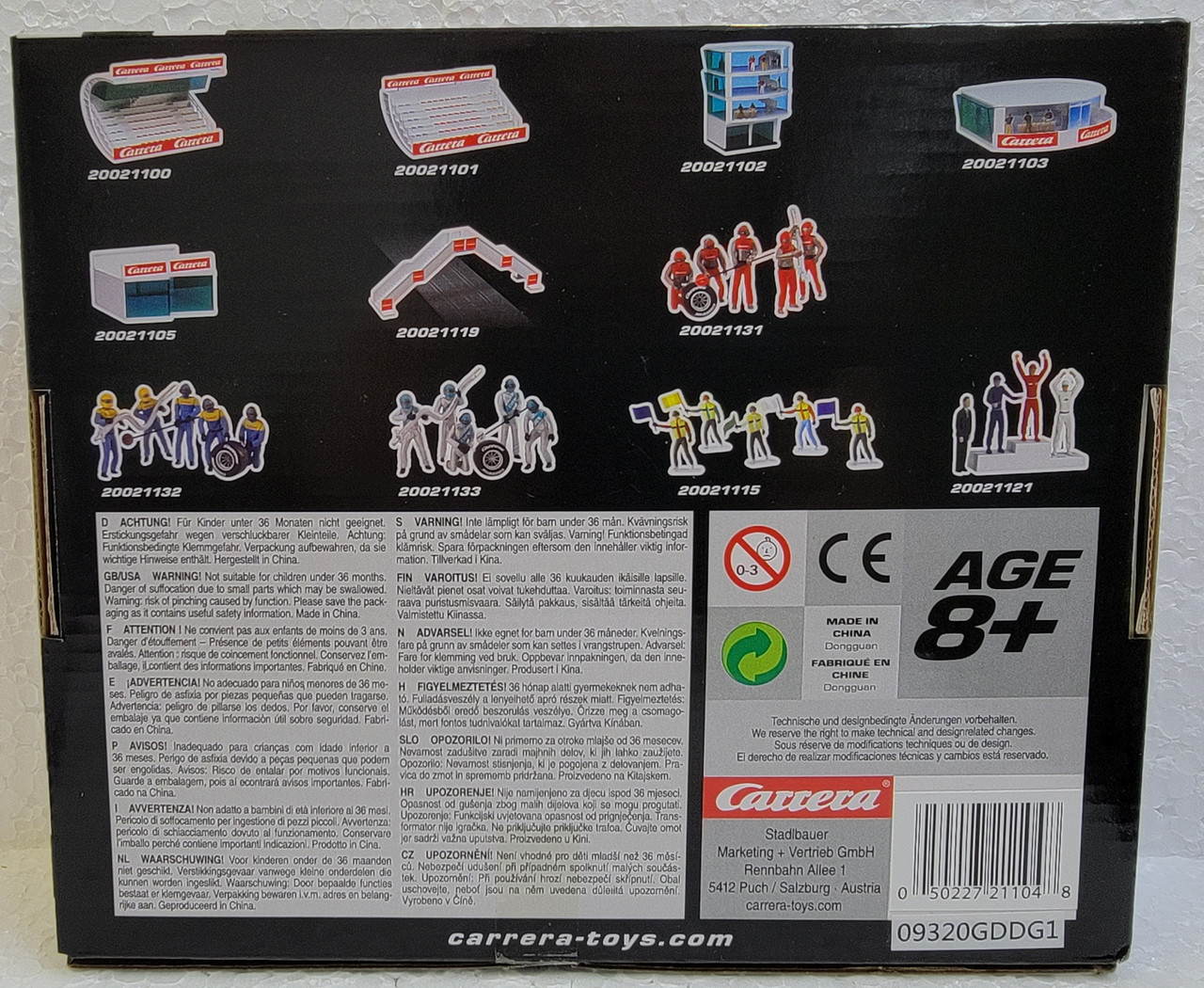 21104 Carrera Pit Stop Lane for Double Garage 1:32 Slot Car