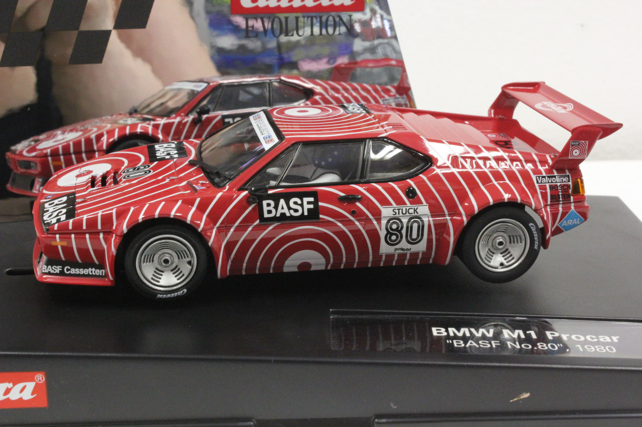 27567 Carrera Evolution BMW M1 Procar BASF #80, 1:32 Slot Car