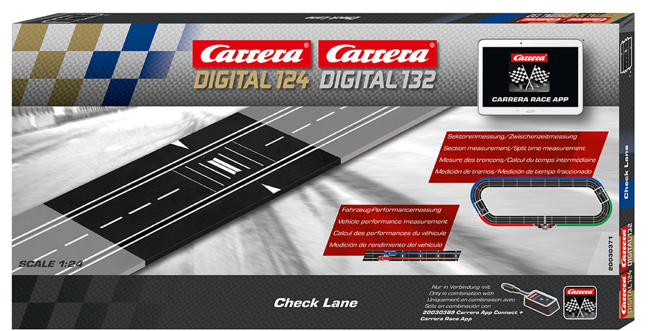 30371 Carrera Digital 124/132 Check Lane Track for Digital 1:24 Slot Car  Track - Great Traditions