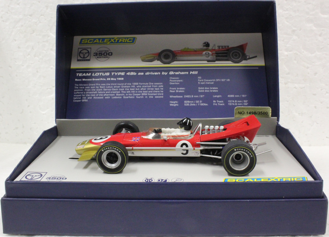 C3656A Scalextric Lotus 49B F1 Graham Hill, #9 Limited Edition 1