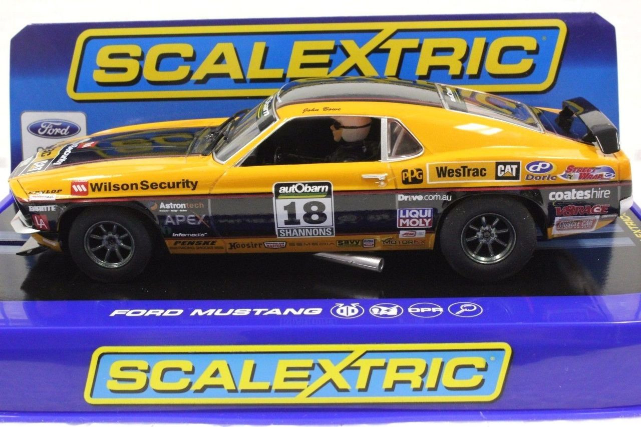 C3671 Scalextric Mustang Trans Am Boss 302, #18 1/32 Slot Car *DPR
