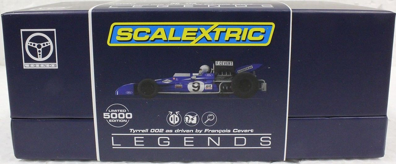 C3759A Scalextric Tyrrell 002 Francios Cevert 1st Watkins Glen 1971, #9  Limited Edition 1/32 Slot Car