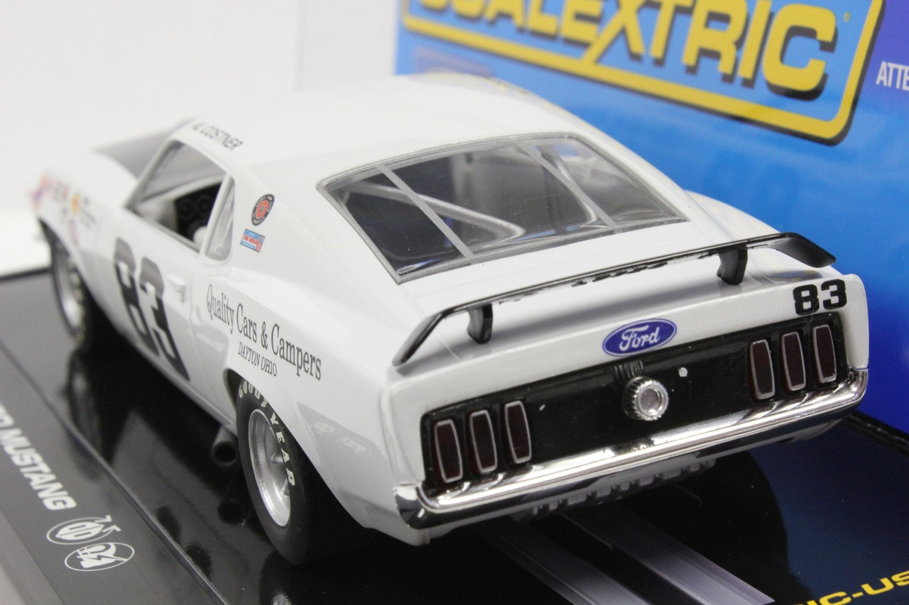 C2890 Scalextric 1971 Ford Mustang, #83 1/32 Slot Car - Great