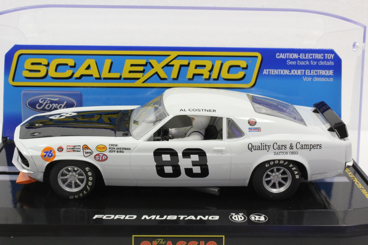 ミニカー SCALEXTRIC Ford Mustang AL COSTNER 1/3 C2890 Scalextric 1971 Ford Mustang, #83 1/32 Slot Car - Great
