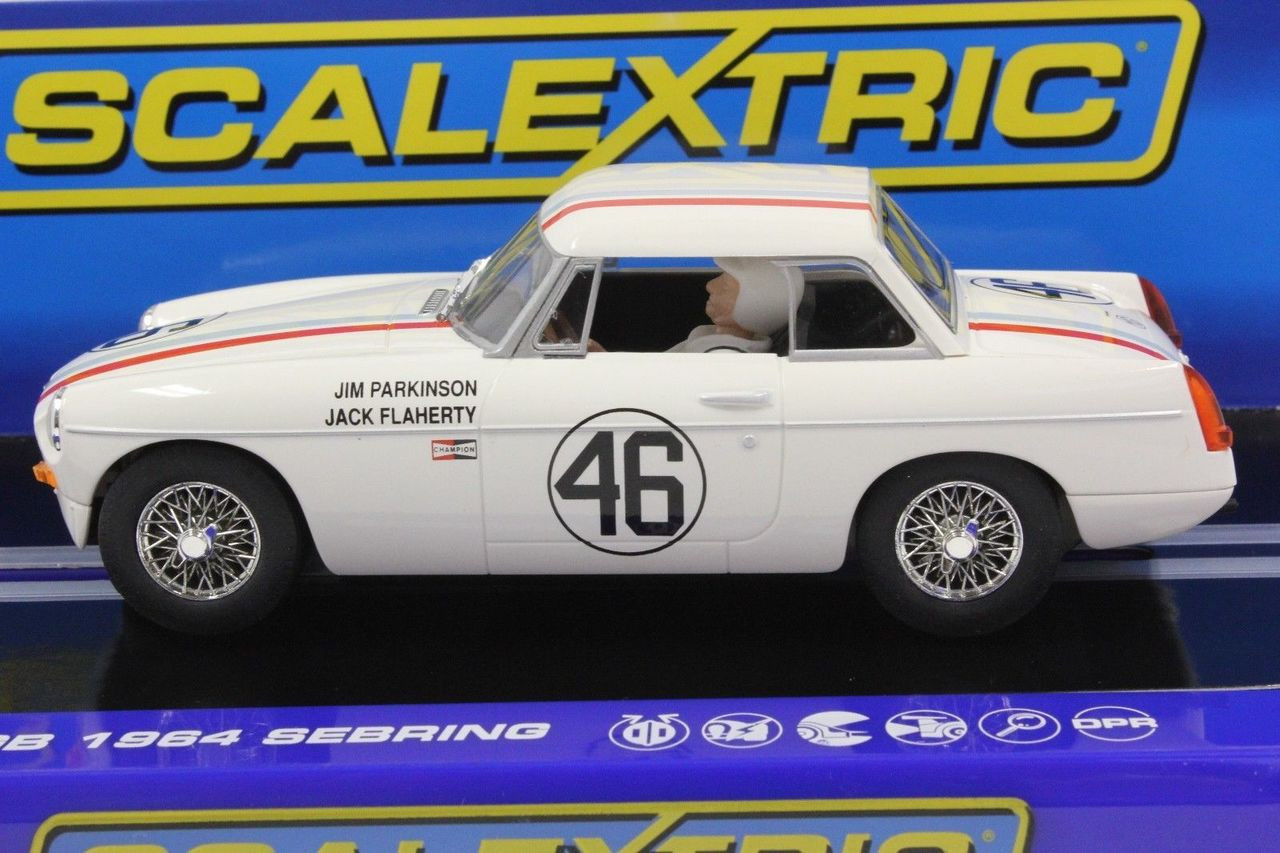 C3415 Scalextric MGB Roadster 1964 Sebring 1/32 Slot Car *DPR*