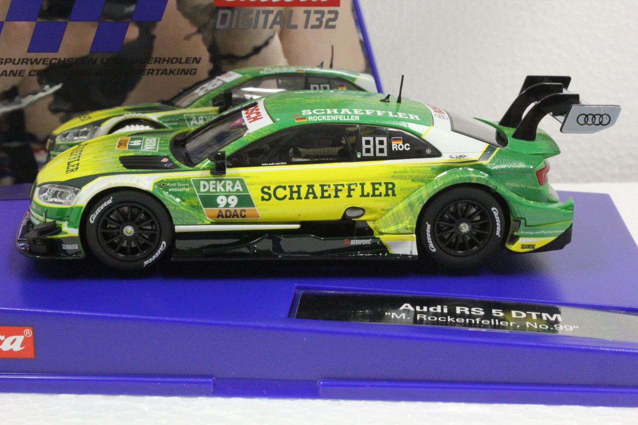 23917 Carrera Digital 124 Audi RS 5 DTM M. Rockenfeller, #99 1:24 Slot Car  w/lights - Great Traditions