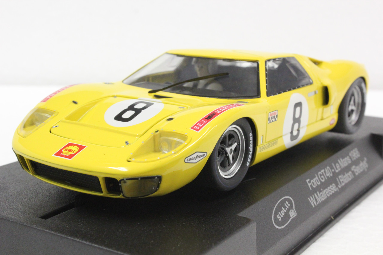 SICA18B Slot.it Ford GT40 Le Mans 1968, #8 1:32 Slot Car - Great