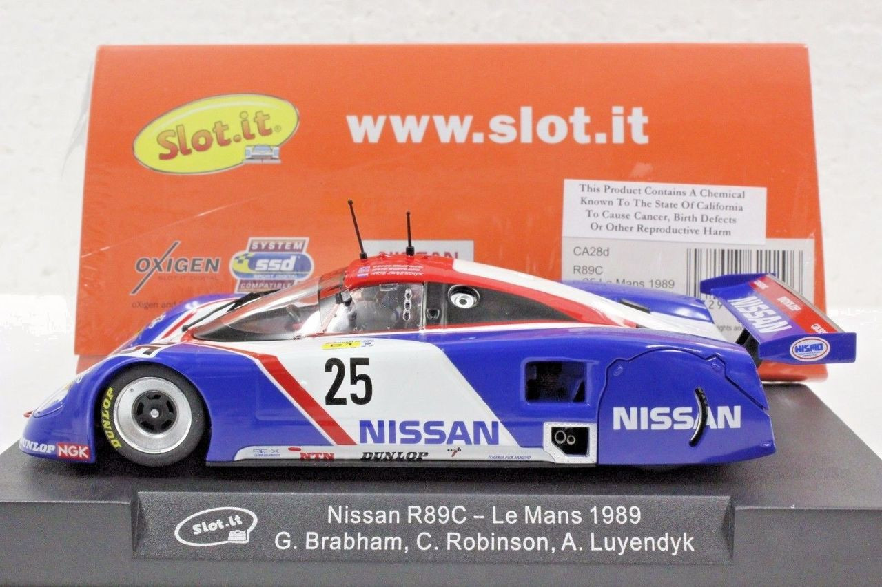 Slot It "Nissan" Nissan R89C 1989 Le Mans 1/32 Scale Slot Car CA28D 