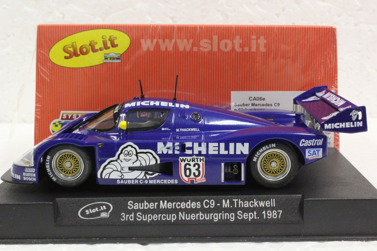 SICA06E Slot.it Mercedes Sauber C9 Michelin Nurburgring 1987, #63 