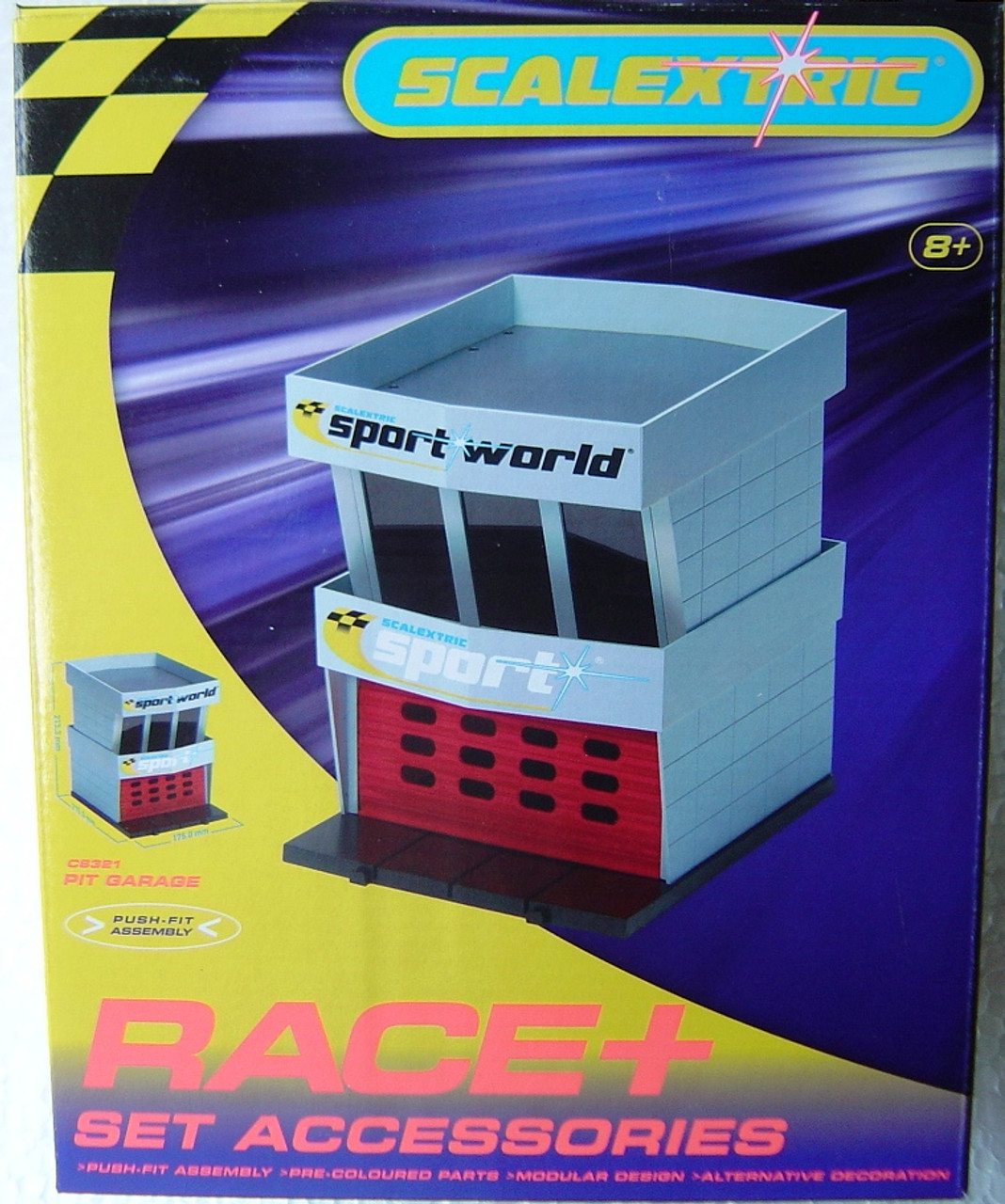 MODEL GARAGE STAND PIT BOX SLOT RACING 1/32 AROMUR