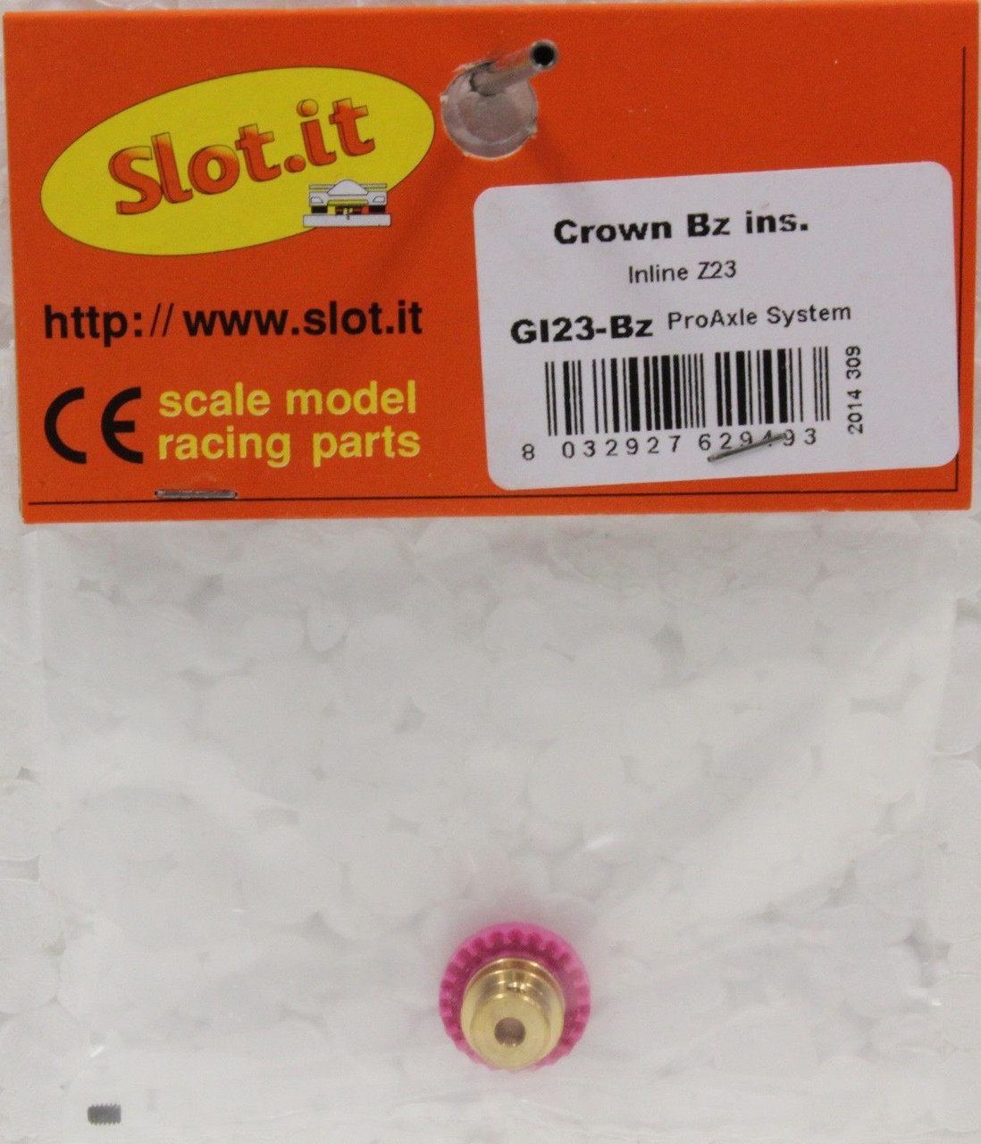SIGI23-Bz Slot.it 23 Tooth Polymer Inline Crown Gear 3/32 1:32