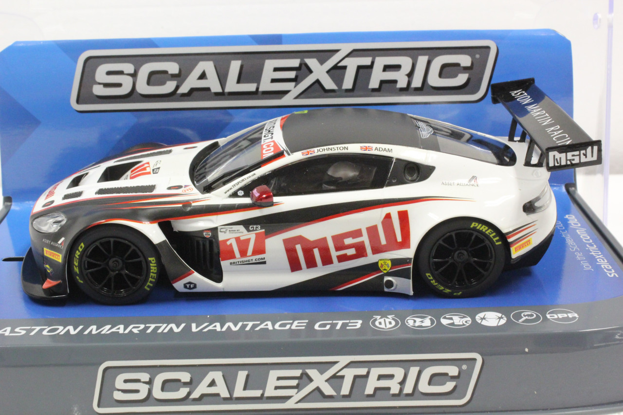C3844 Scalextric Aston Martin Vantage GT3 TF Sport 1:32 Slot Car