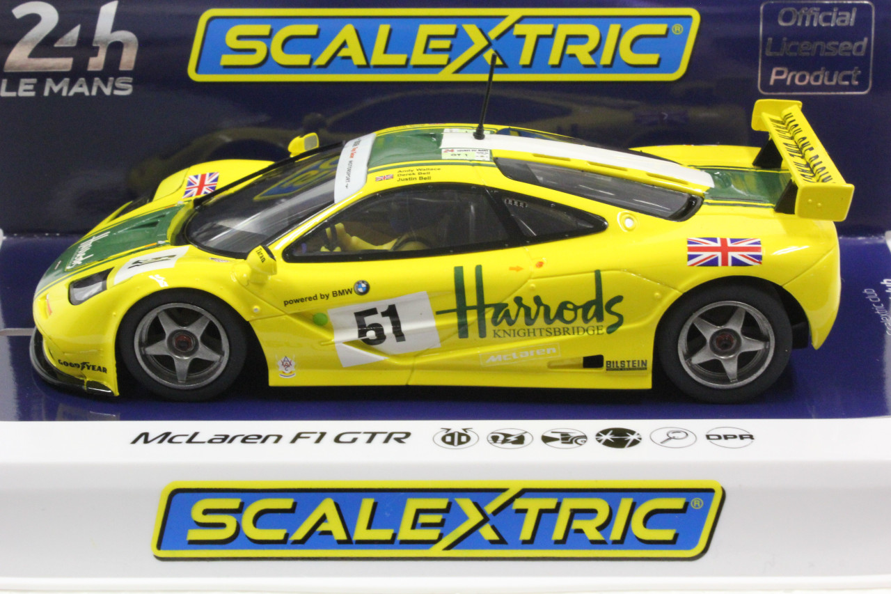 C4026 Scalextric McLaren F1 GTR Harrods #51 1:32 Slot Car DPR