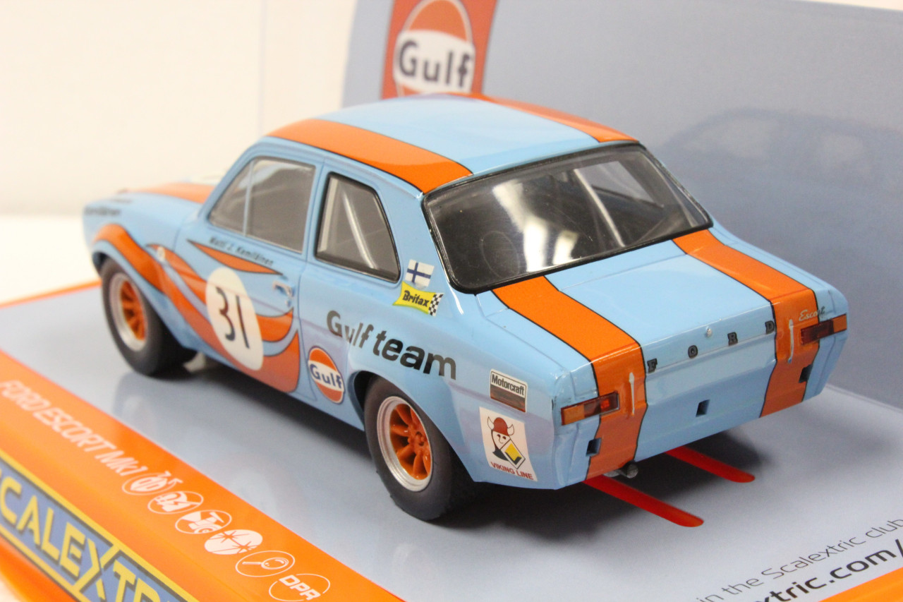 C4013 Scalextric Ford Escort Mk1 Gulf Edition #31 1:32 Slot Car DPR