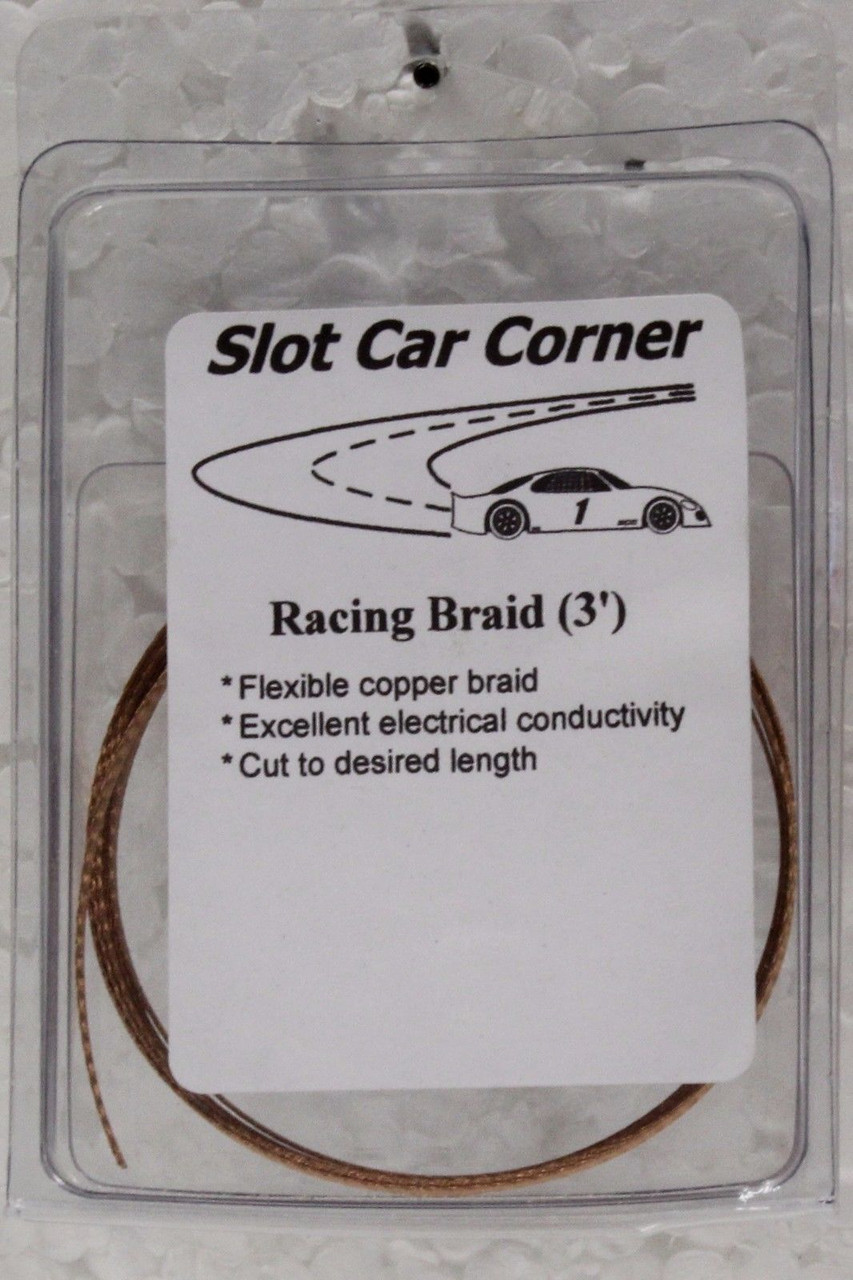 CB00100 Slot Car Corner Copper Braid (3 Feet) 132 Slot Car Part