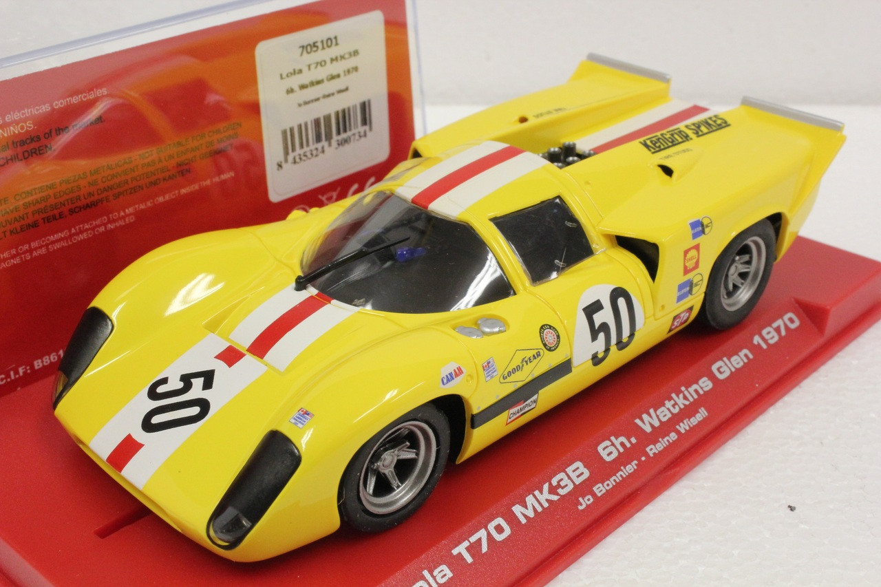 Fly Lola T70 Mk3b 6h Watkins Glen 1970 Jo Bonnier Relne Wisell 1 32 Slot Car Great Traditions