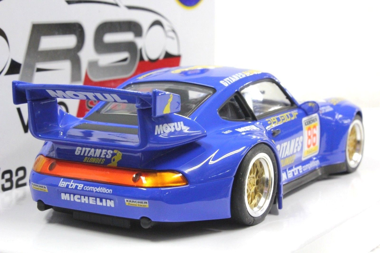 RS0016 RevoSlot Porsche 911 GT2 Blue Gitanes #86 1:32 Slot Car
