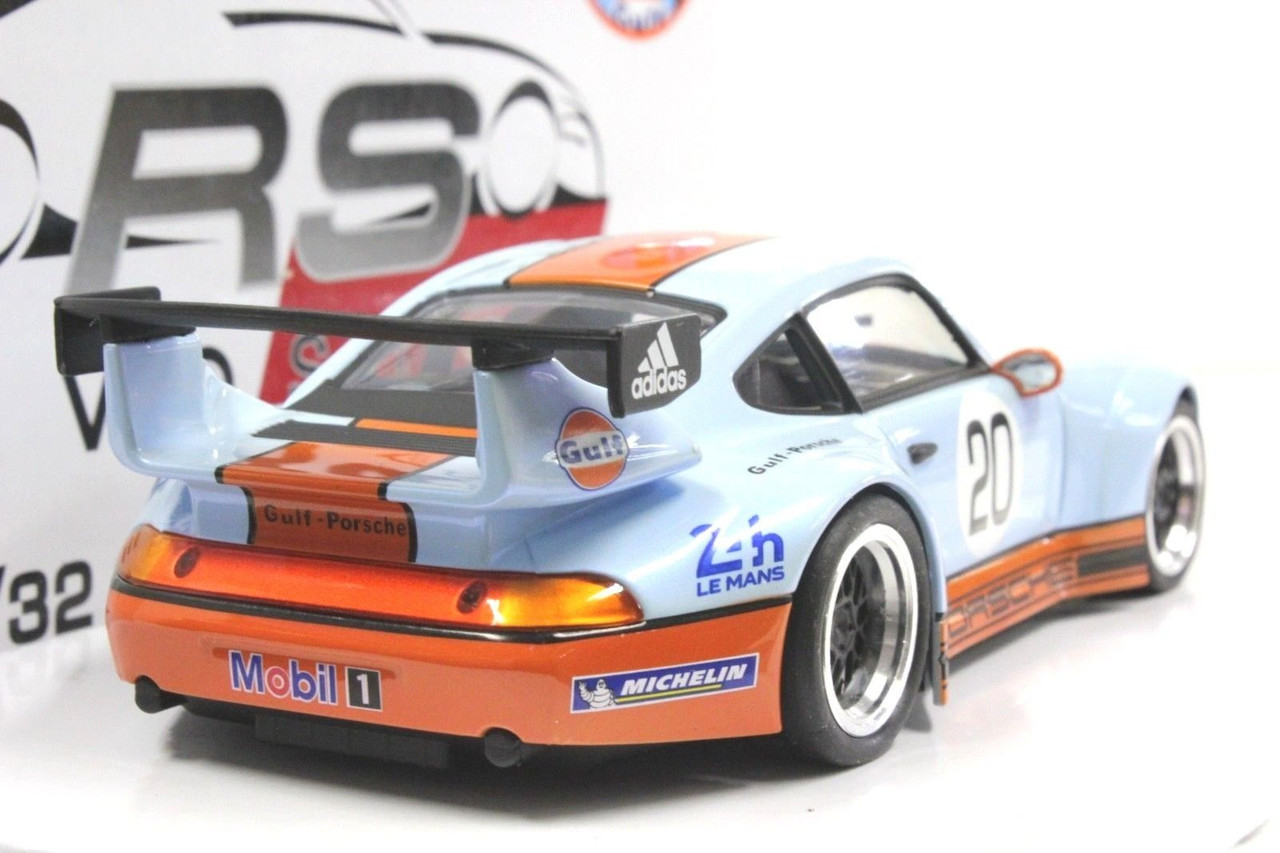 ミニカー REVOSLOT 1/32 PORSCHE RS0015 RevoSlot Porsche 911 GT2 Special Gulf Edition - Pearl Blue