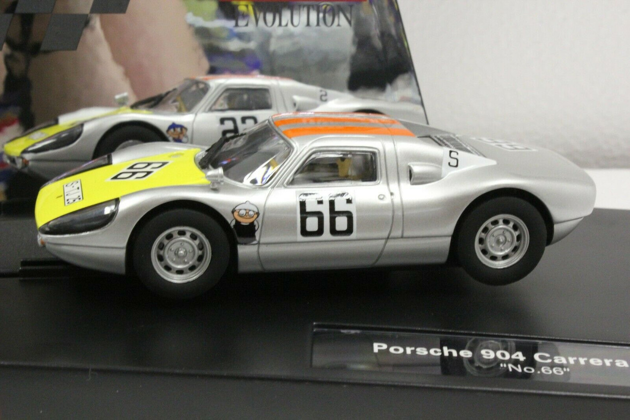 27613 Carrera Evolution Porsche 904 Carrera GTS #66 1:32 Slot Car
