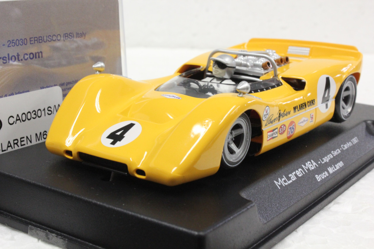 CA00301S/W Thunderslot McLaren M6A Laguna Seca Can-Am 1967 #4 1:32