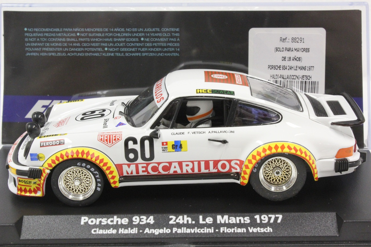 88291 Fly Porsche 934 24H Le Mans 1977 1:32 Slot Car - Great