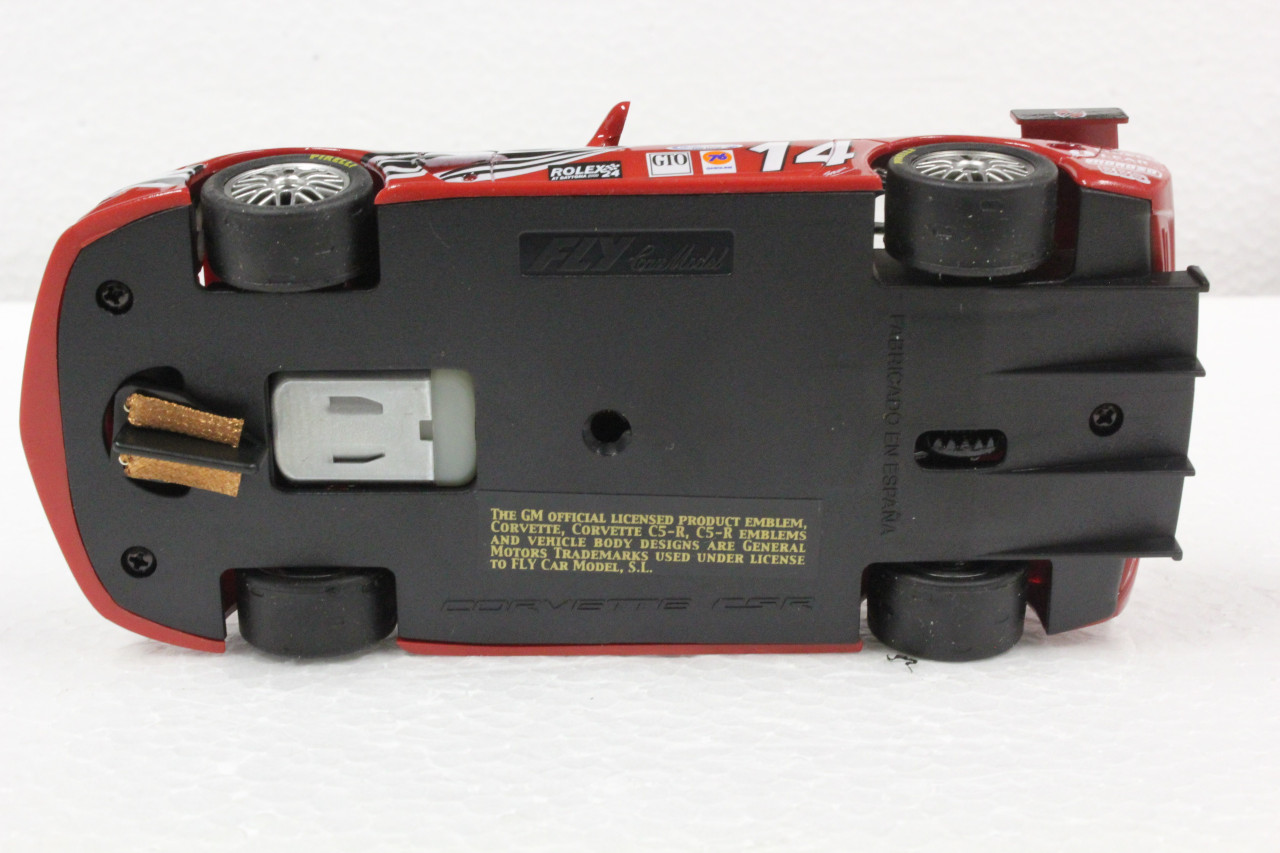 Voiture Slot Racing Fly 1/32 Corvette C5R - Zolder Belcar 2003 Avec Éclairage