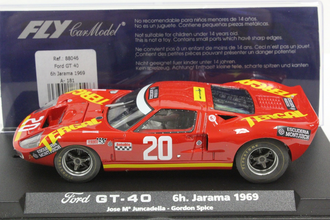 A181 Fly Ford GT40 6H Jarama 1969, #20 1:32 Slot Car - Great