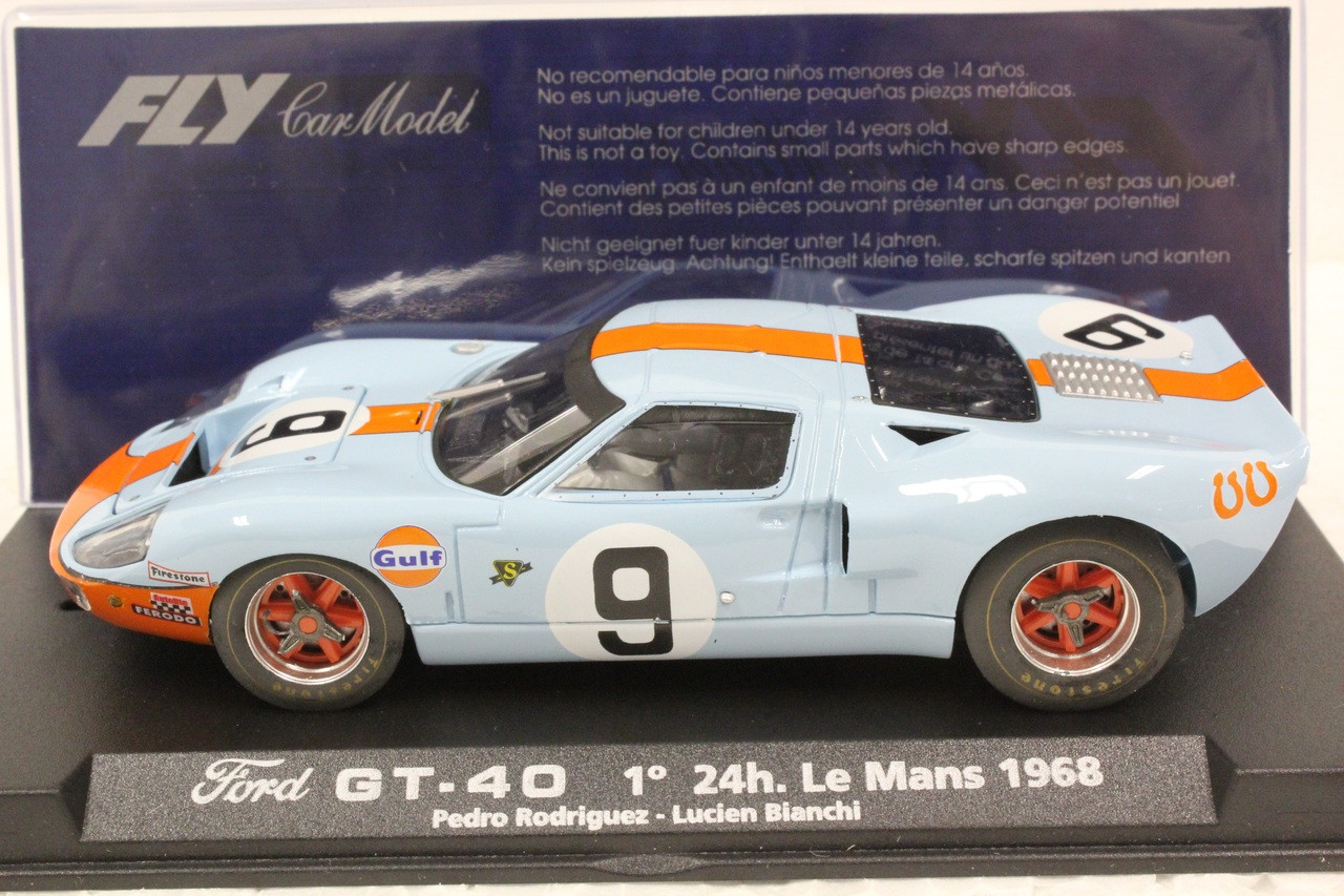 Ford GT40 1968 Golfe Triple Pack Limited Edition 1:32 scalextric VOITURE 