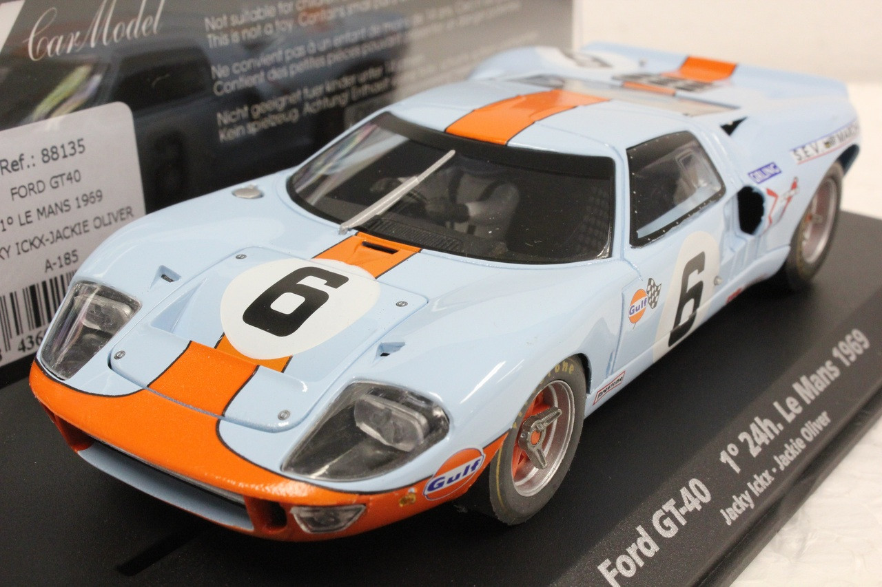A185 Fly Ford GT40 1st Place 24H Le Mans 1969 1:32 Slot Car