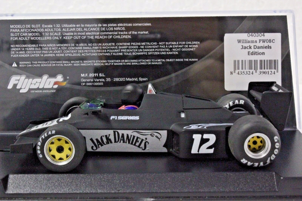 040304 Fly Williams FW08C F1 Jack Daniel's Edition, #12 1:32 Slot