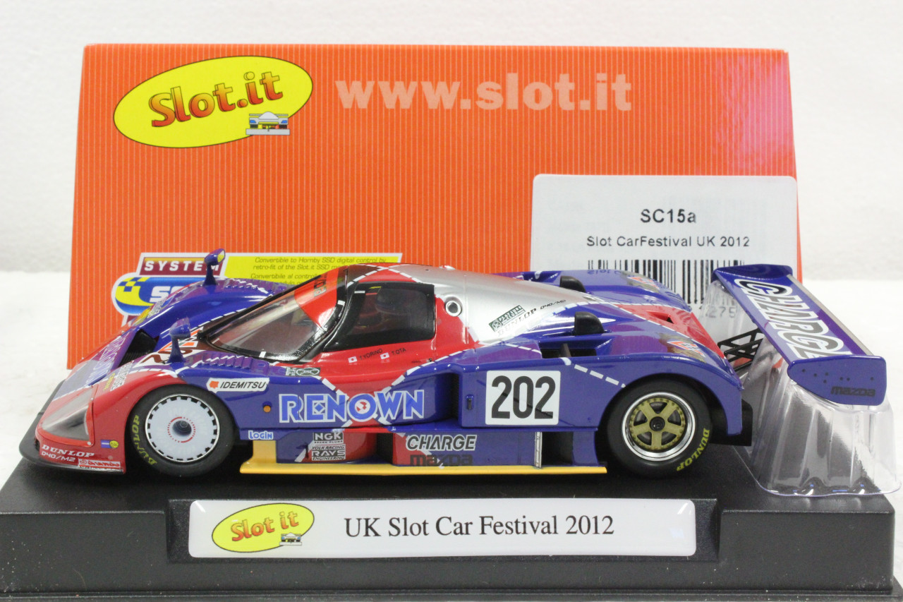 SISC15A Slot.it Mazda 787B UK Slot Car Festival 2012. #202 1:32