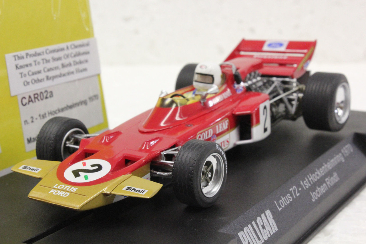 CAR02A Policar Lotus 72 Hockenheimring 1970, #72 1:32 Slot Car