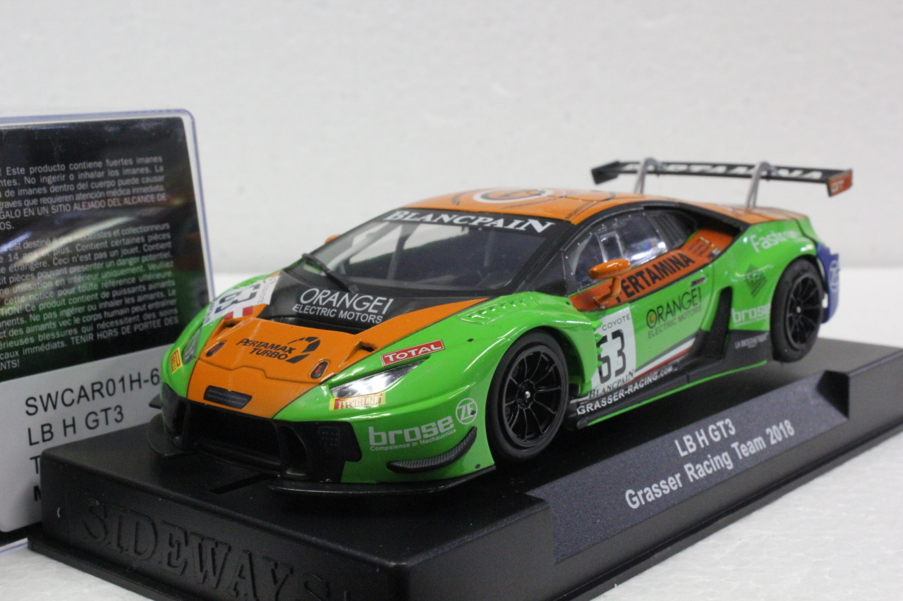 SWCAR01H Racer Sideways Lamborghini Huracan GT3 Grasser, #63 1:32