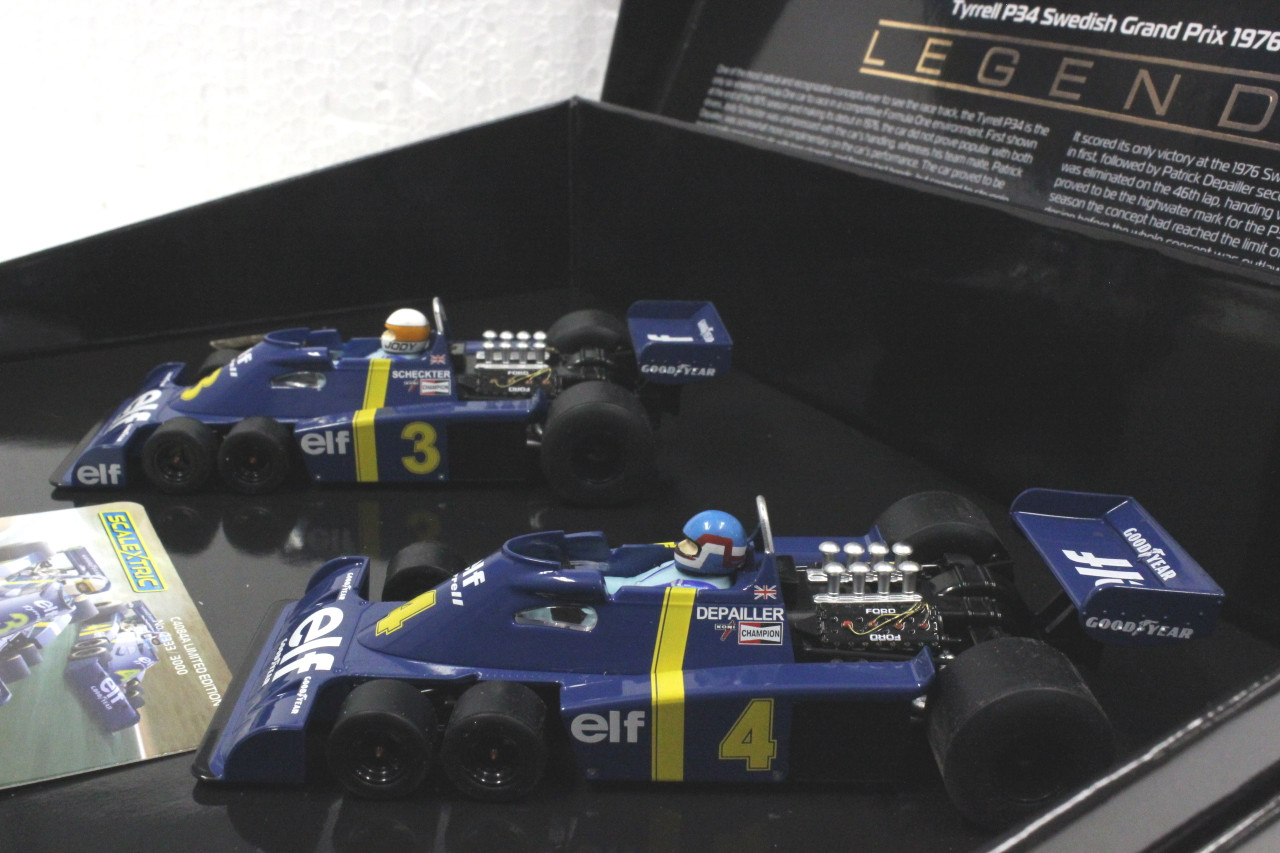 C4084A Scalextric Tyrrell P34 Swedish Grand Prix 1976 Twin Pack 1:32 Slot  Car