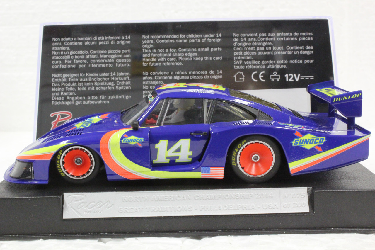 SW2014NAC Racer Sideways Sunoco Porsche 935/78 2014 North American  Championship 1:32 Slot Car