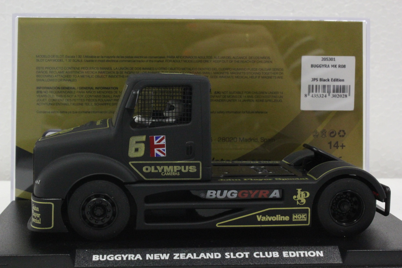 205301 Fly Buggyra MK R08 Truck JPS Black New Zealand Slot Club
