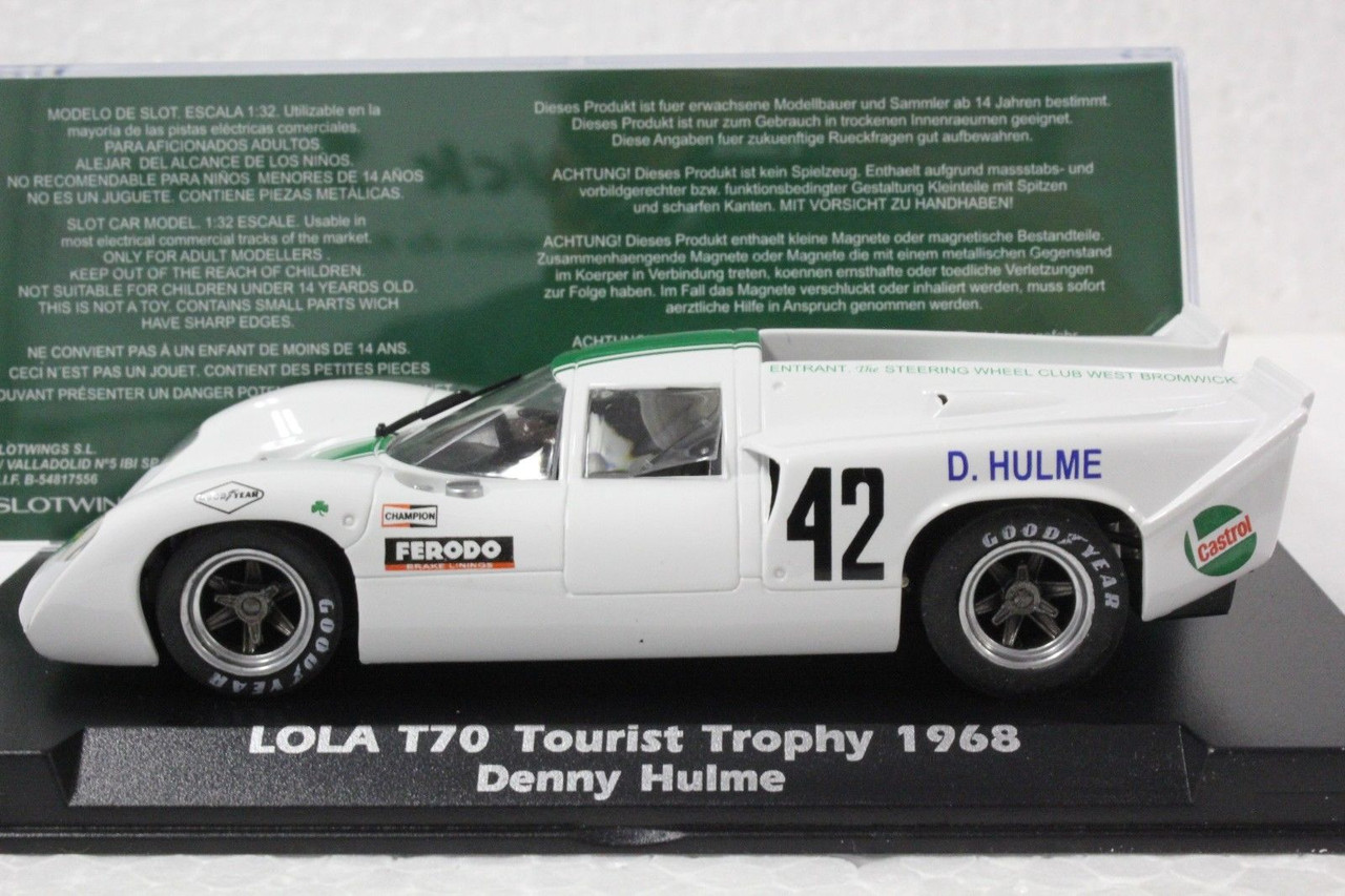 W004-01 Slotwings Lola T70 #42 Tourist Trophy 1968, #42 1:32 Slot