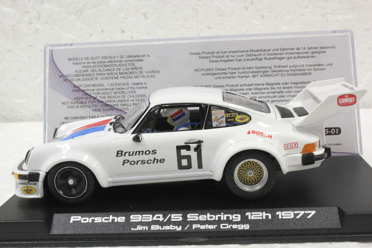 W065-01 Slotwings Brumos Porsche 934/5 Sebring 12h 1977, #61 1:32