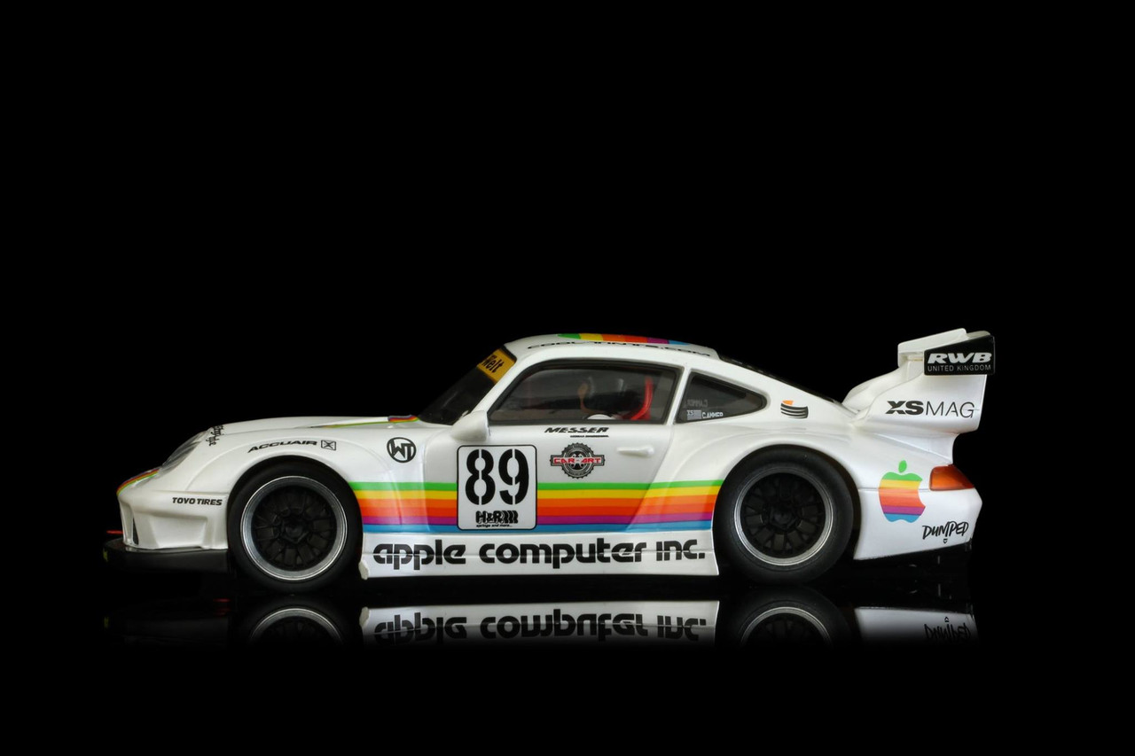 RS0048 RevoSlot Porsche 911 GT2 Apple White, #89 1:32 Slot Car