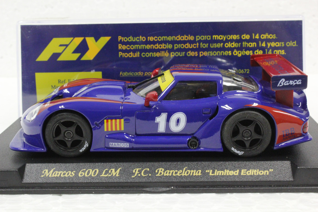 スロットカーFLY A28 Marcos LM 600 E28 Fly Marcos LM600 F.C. Barcelona Futbol, #10 1:32 Slot Car
