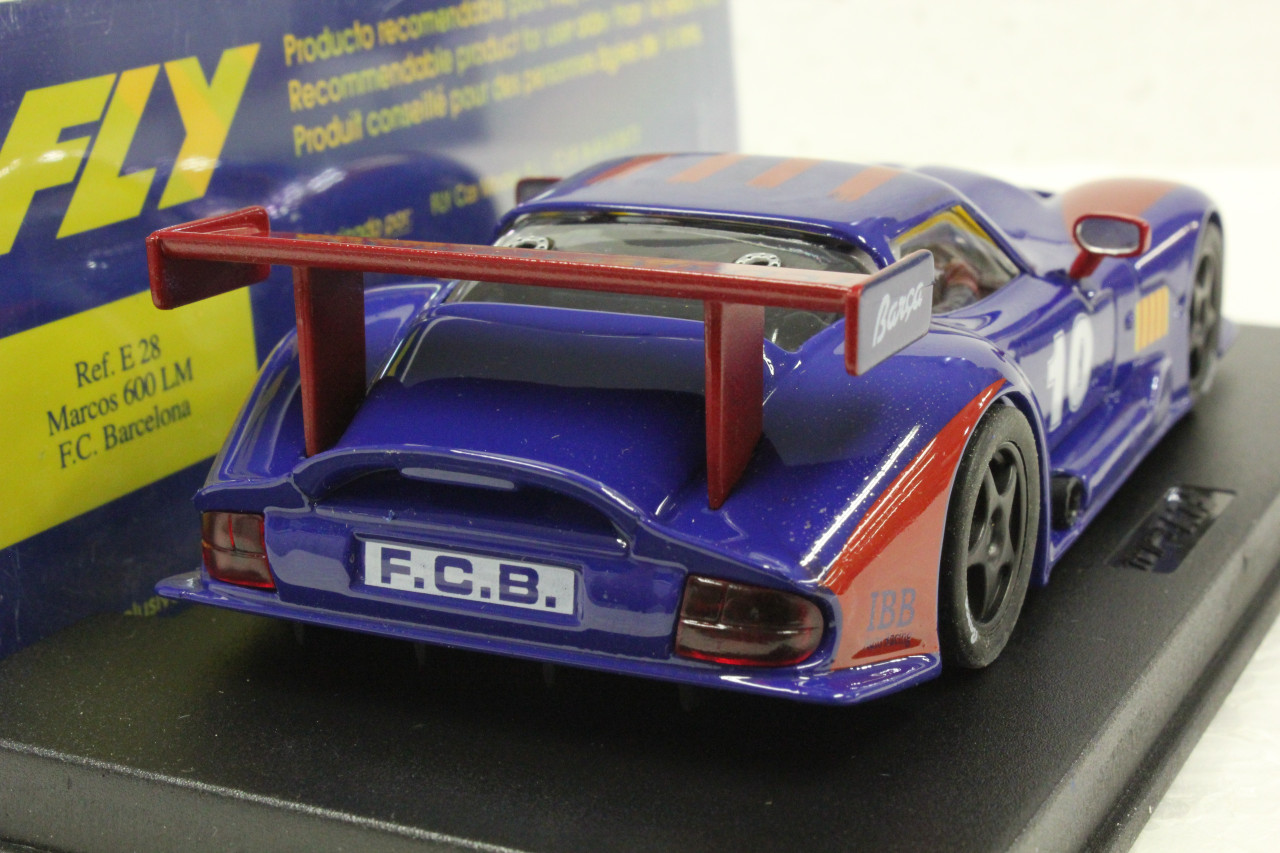 E28 Fly Marcos LM600 F.C. Barcelona Futbol, #10 1:32 Slot Car