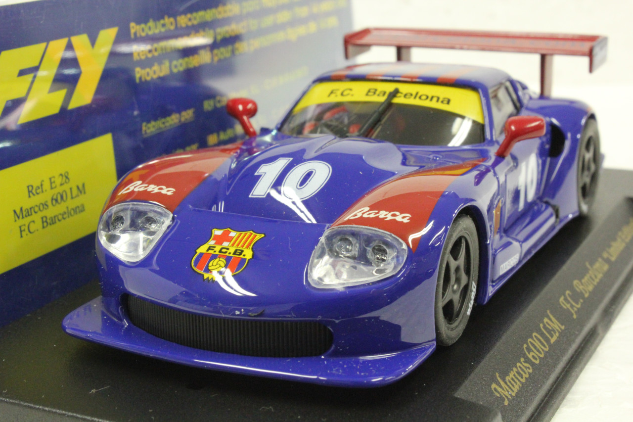 E28 Fly Marcos LM600 F.C. Barcelona Futbol, #10 1:32 Slot Car