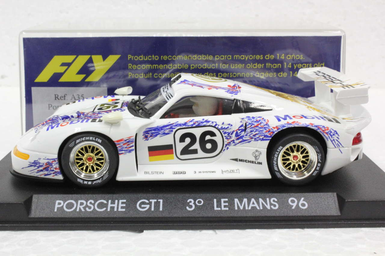 厳選スロットカー　FLY Porsche 911 GT1 :used FLY Porsche 911 GT1 Evo Test Car Le Mans 97 【USED