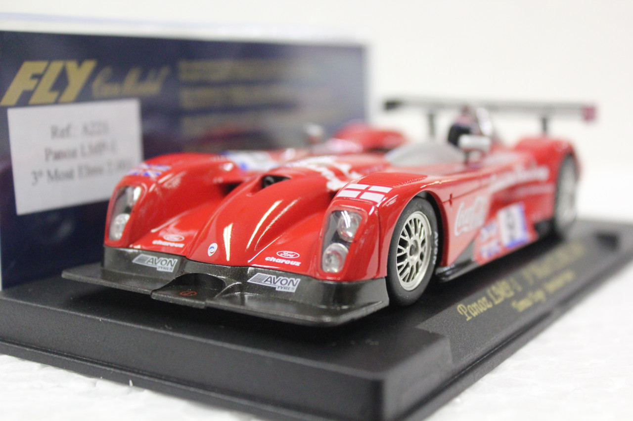 A221 Fly Panoz LMP-1 3rd Place ELMS Most 2001 Coca-Cola, #9 1:32 Slot Car