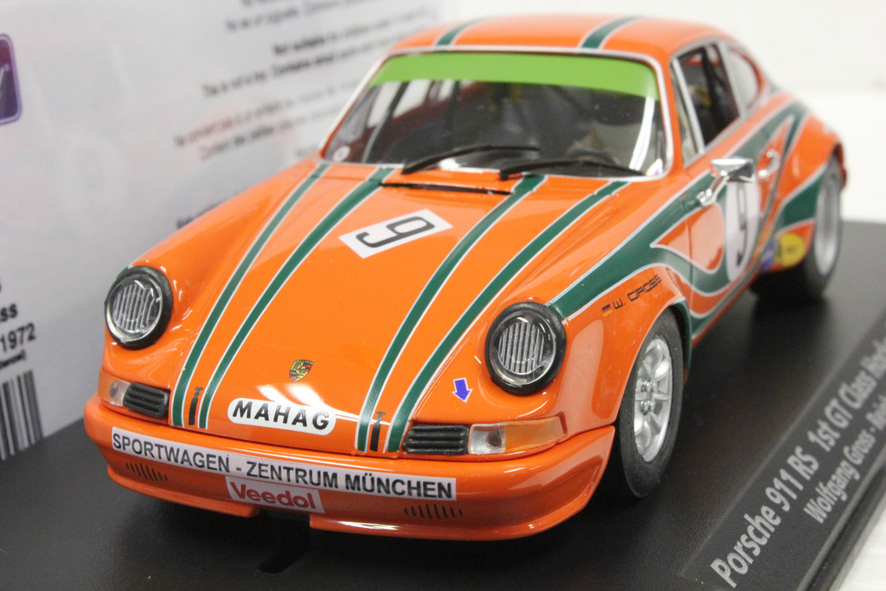 99018/E904 Fly Porsche 911 RS 1st GT Class Hockenheim 1972, #9 1
