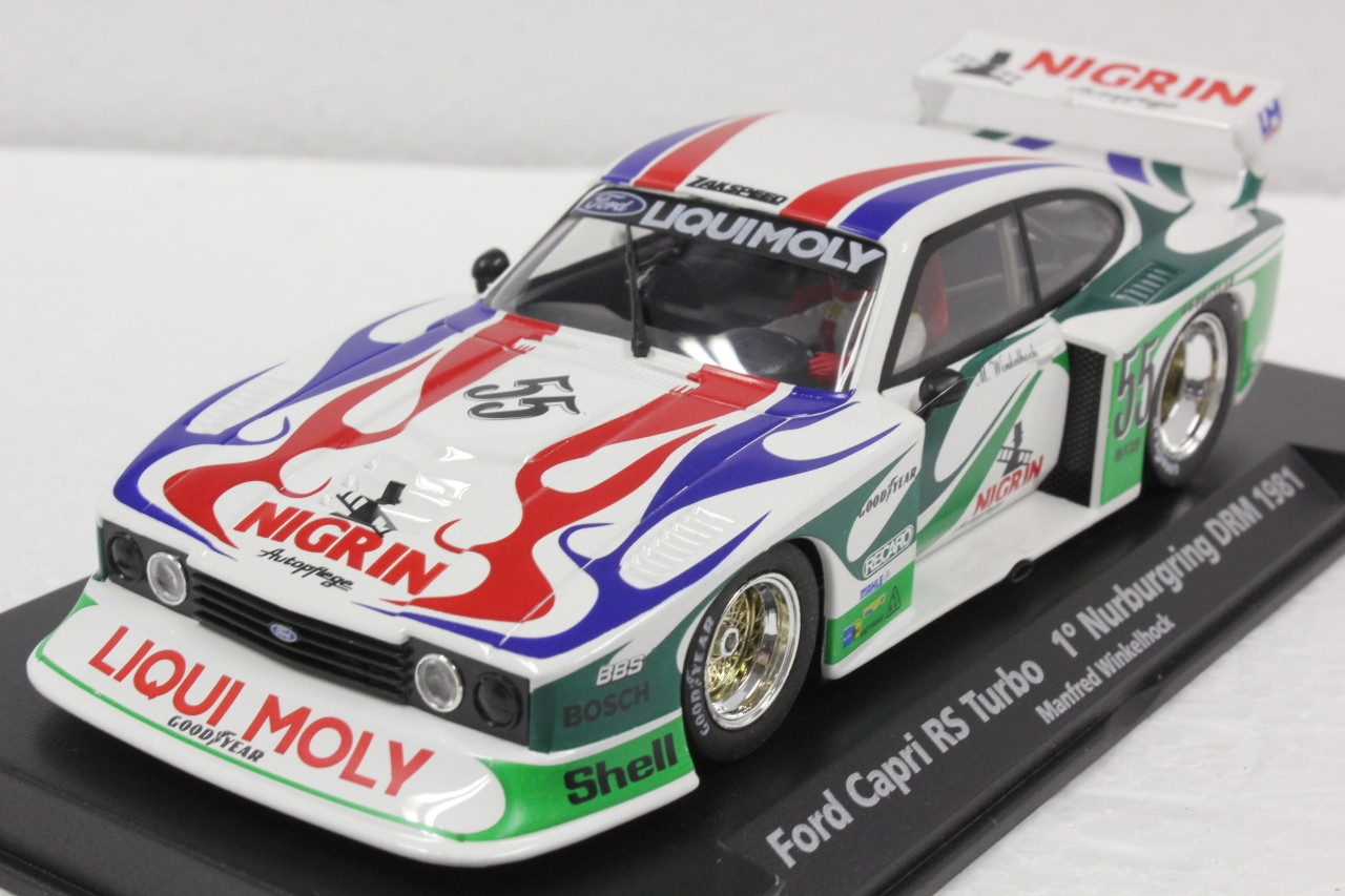 A142L/99014 Fly Ford Capri RS Turbo 1st Place Nurburgring DRM 1981, #55  1:32 Slot Car