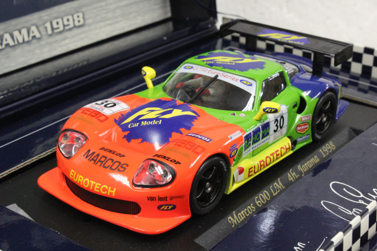 A27 Fly Marcos LM600 4h Jarama 1998, #30 1:32 Slot Car - Great