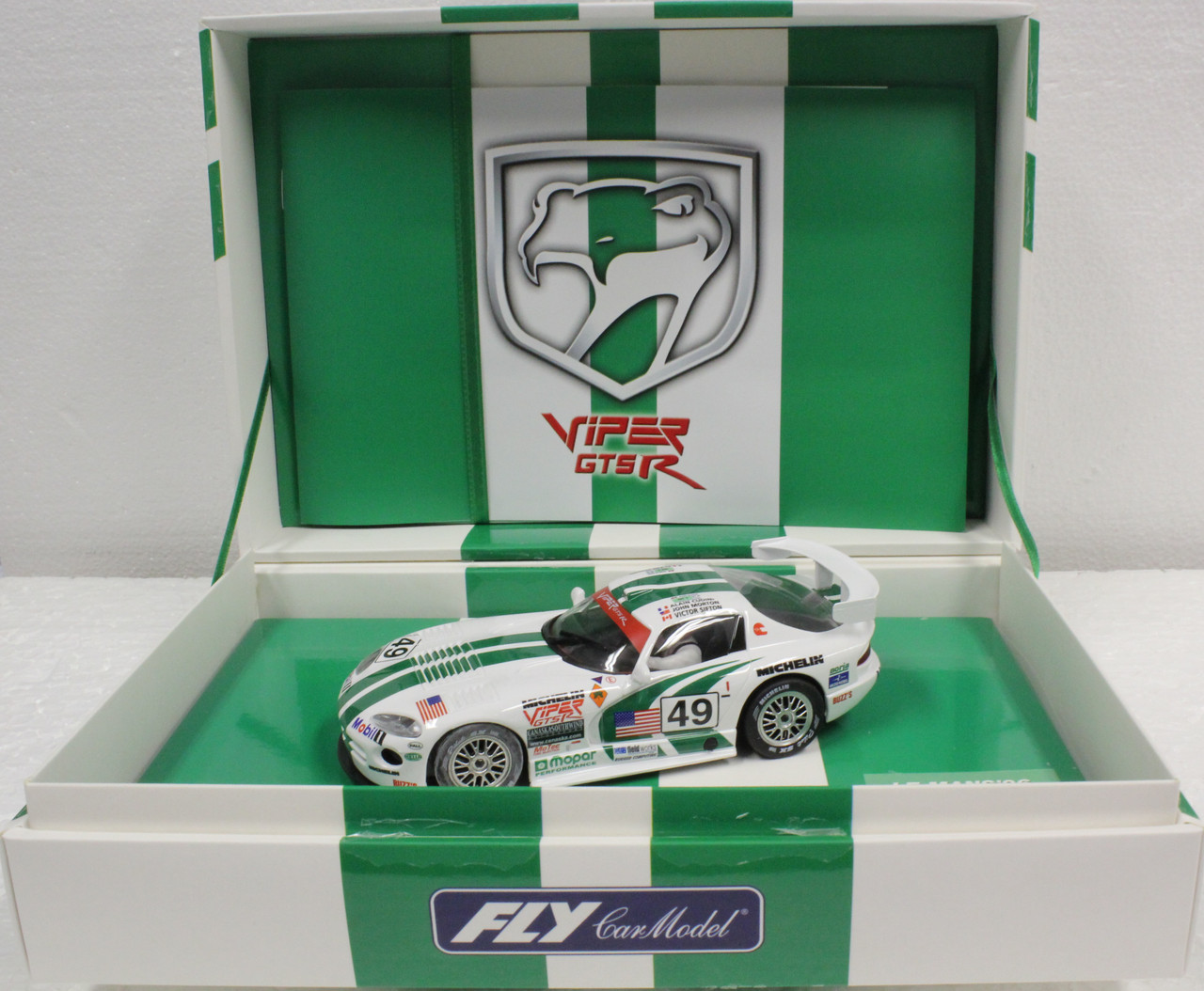 Miniature Voiture Fly 1/32 Chrysler Viper GTS-R N°99 - Silverstone 1999 - Neuve