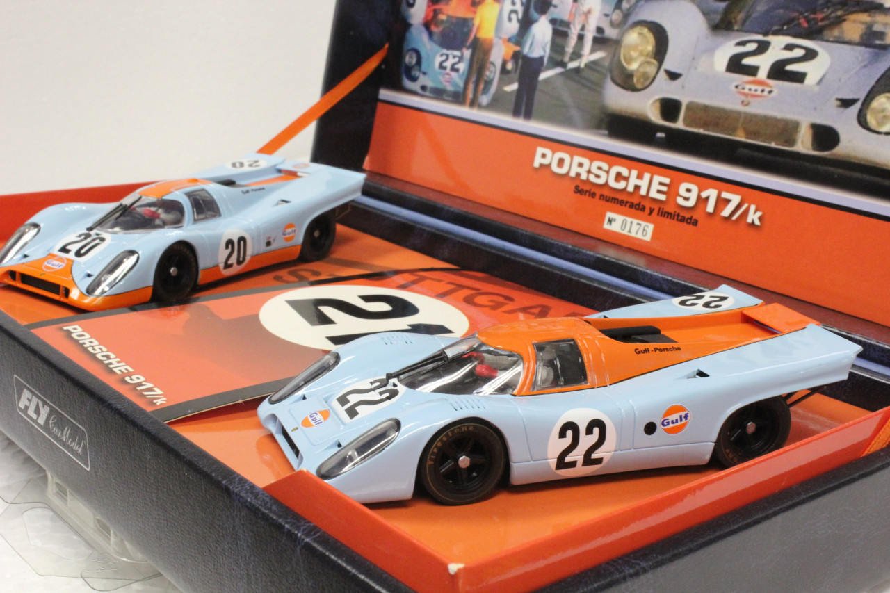 TEAM03/96004 Fly Porsche 917K Team Gulf Twin-Pack 1:32 Slot Car
